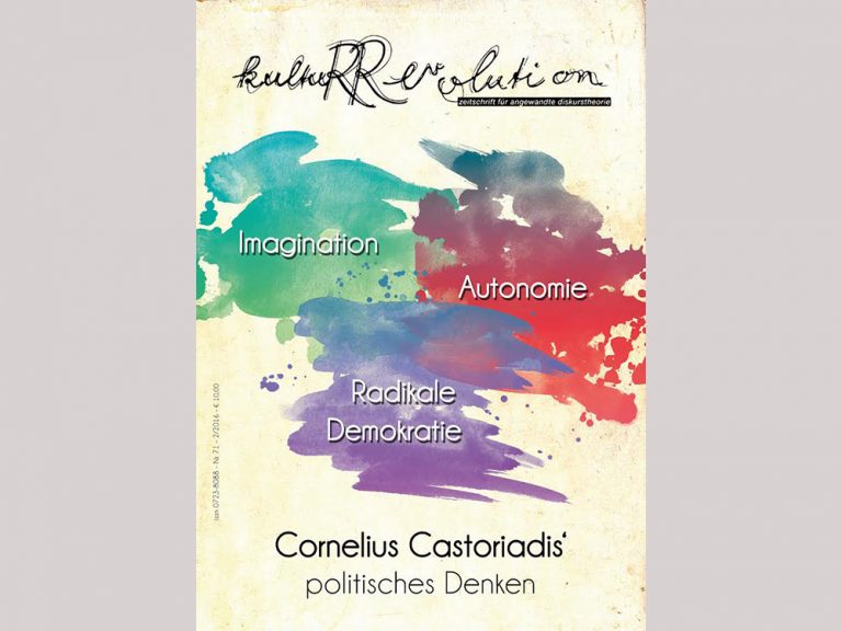 Imagination-Autonomie-Radikale Demokratie